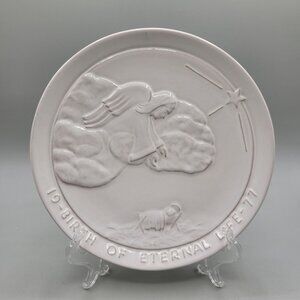1977 Frankoma Birth Of Eternal Life Collector Plate Joneice Frank